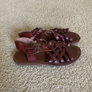 American Eagle Outfitters Brown Strappy Sandals